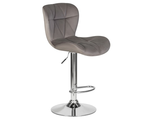 Набор 2 шт Стул барный DOBRIN BARNY, серый велюр (MJ9-75)