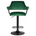 Набор 2 шт Стул барный DOBRIN CHARLY BLACK, зеленый велюр (MJ9-88)