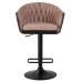 Набор 2 шт Стул барный DOBRIN LEON, коричневая ткань (LAR 275-3)