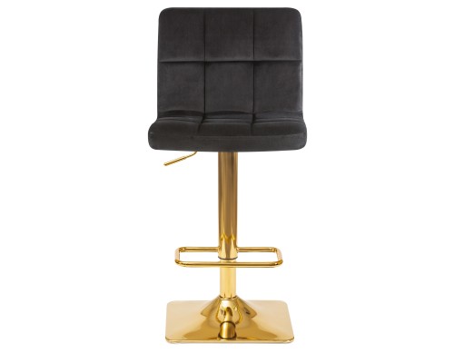 Набор 2 шт Стул барный DOBRIN GOLDIE, черный велюр (MJ9-101)