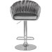 Набор 2 шт Стул барный DOBRIN MARCEL, серый велюр (MJ9-75)