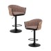 Набор 2 шт Стул барный DOBRIN LEON, коричневая ткань (LAR 275-3)