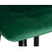 Стул барный DOBRIN NICOLE, черные матовые ножки, зелёный велюр (108-64)