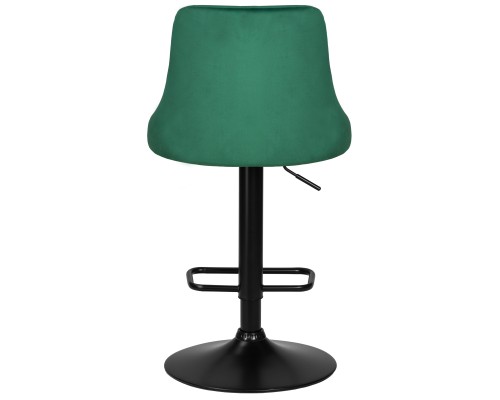 Стул барный DOBRIN JOSEPH BLACK, зеленый велюр (MJ9-88)