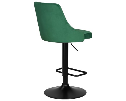 Стул барный DOBRIN JOSEPH BLACK, зеленый велюр (MJ9-88)