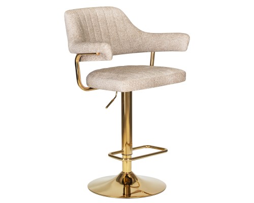 Набор 2 шт Стул барный DOBRIN CHARLY GOLD, бежевый твид (LEO26)