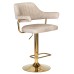 Набор 2 шт Стул барный DOBRIN CHARLY GOLD, бежевый твид (LEO26)