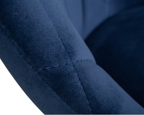 Набор 2 шт Стул барный DOBRIN LOGAN BLACK, синий велюр (MJ9-117)