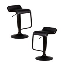 Набор 2 шт Стул барный DOBRIN CRACK BLACK, черный