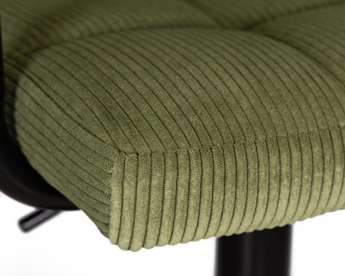 Набор 2 шт Стул барный DOBRIN KRUGER ARM BLACK, зеленый вельвет (LAR-E2041-7)