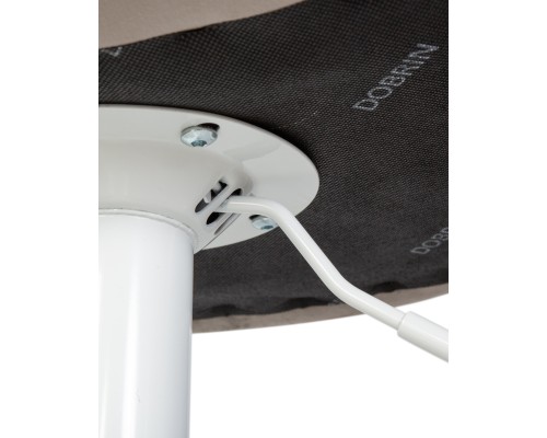 Набор 2 шт Стул барный DOBRIN TAILOR WHITE, серый велюр (MJ9-75)