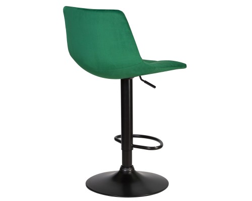 Стул барный DOBRIN TAILOR BLACK, зеленый велюр (MJ9-88)