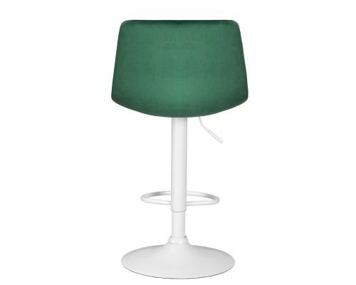 Стул барный DOBRIN TAILOR WHITE, зеленый велюр (MJ9-88)