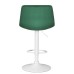 Стул барный DOBRIN TAILOR WHITE, зеленый велюр (MJ9-88)