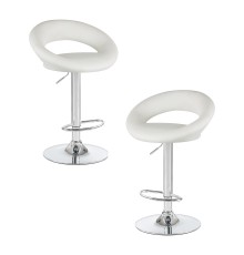 Набор 2 шт Стул барный DOBRIN MIRA, белый