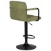 Набор 2 шт Стул барный DOBRIN KRUGER ARM BLACK, зеленый вельвет (LAR-E2041-7)