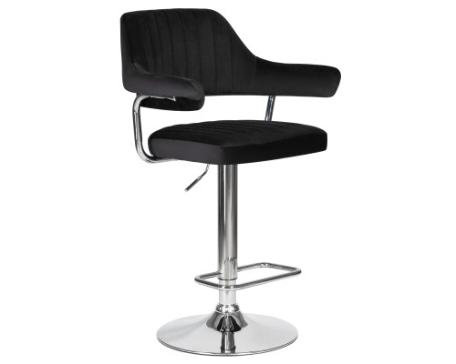 Стул барный DOBRIN CHARLY, черный велюр (MJ9-101)