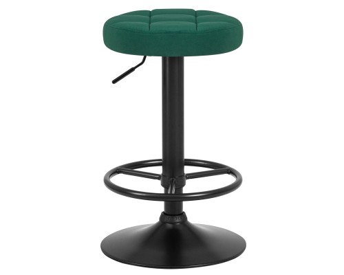 Набор 2 шт Табурет барный DOBRIN BRUNO BLACK, зеленый велюр (MJ9-88)