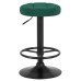 Набор 2 шт Табурет барный DOBRIN BRUNO BLACK, зеленый велюр (MJ9-88)