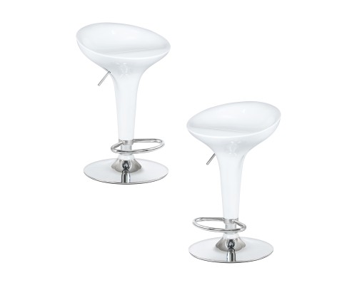 Набор 2 шт Стул барный DOBRIN BOMBA, белый