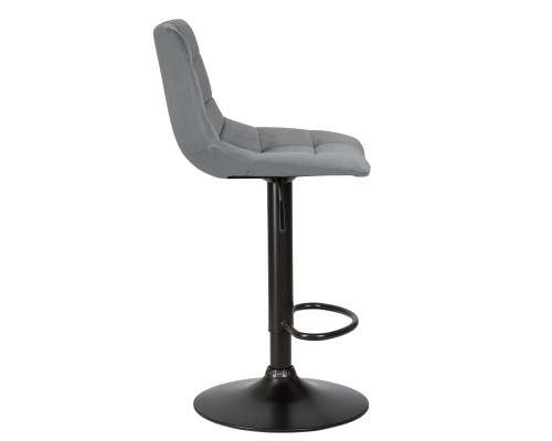 Стул барный DOBRIN TAILOR BLACK, серый велюр (MJ9-75)