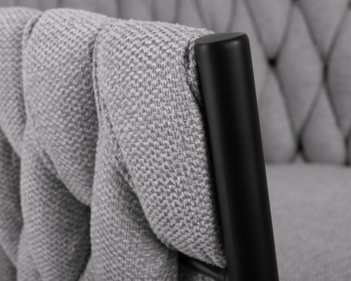 Набор 2 шт Стул барный DOBRIN LEON, серая ткань (LAR 275-17)