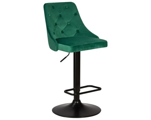 Стул барный DOBRIN JOSEPH BLACK, зеленый велюр (MJ9-88)