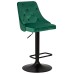 Стул барный DOBRIN JOSEPH BLACK, зеленый велюр (MJ9-88)