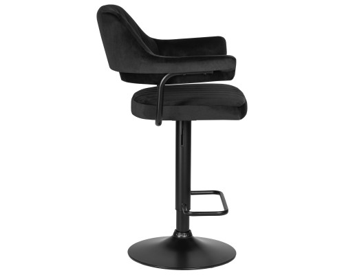 Стул барный DOBRIN CHARLY BLACK, черный велюр (MJ9-101)