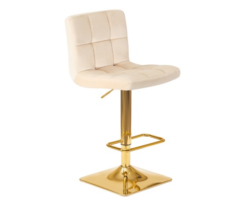 Набор 2 шт Стул барный DOBRIN GOLDIE, бежевый велюр (MJ9-10)
