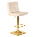 Набор 2 шт Стул барный DOBRIN GOLDIE, бежевый велюр (MJ9-10)