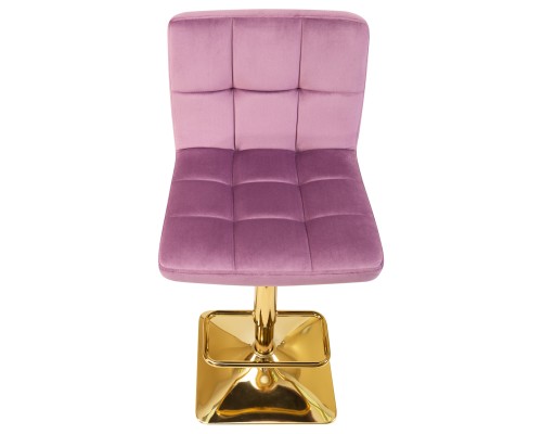 Набор 2 шт Стул барный DOBRIN GOLDIE, пудрово-сиреневый велюр (MJ9-52)