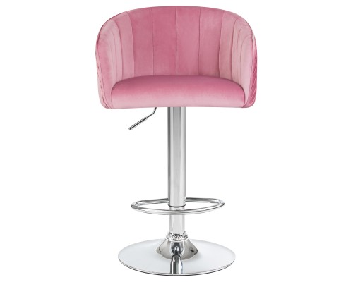 Стул барный DOBRIN DARCY, розовый велюр (1922-16)