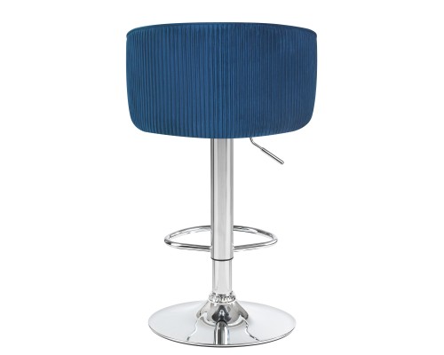 Стул барный DOBRIN DARCY, синий велюр (1922-20)