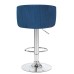 Стул барный DOBRIN DARCY, синий велюр (1922-20)