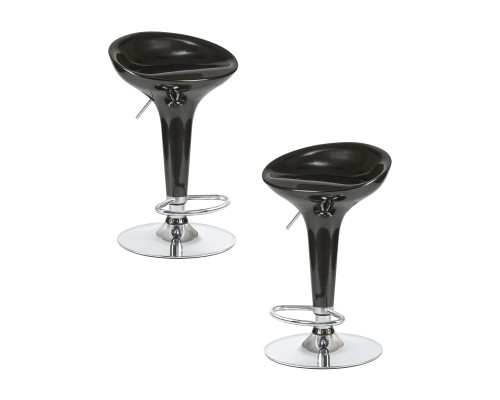 Набор 2 шт Стул барный DOBRIN BOMBA, чёрный