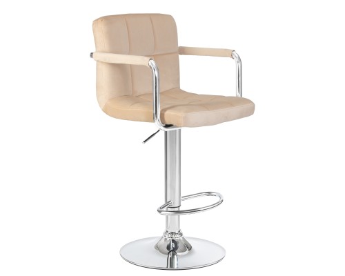 Набор 2 шт Стул барный DOBRIN KRUGER ARM, бежевый велюр (MJ9-10)
