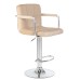Набор 2 шт Стул барный DOBRIN KRUGER ARM, бежевый велюр (MJ9-10)