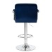 Набор 2 шт Стул барный DOBRIN KRUGER ARM, синий велюр (MJ9-117)