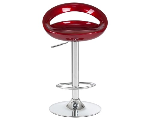 Стул барный DOBRIN DISCO, бордовый металлик