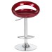 Стул барный DOBRIN DISCO, бордовый металлик