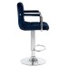 Набор 2 шт Стул барный DOBRIN KRUGER ARM, синий велюр (MJ9-117)