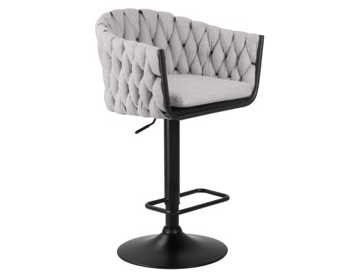 Набор 2 шт Стул барный DOBRIN LEON, серая ткань (LAR 275-17)