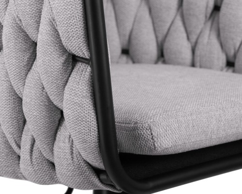 Набор 2 шт Стул барный DOBRIN LEON, серая ткань (LAR 275-17)