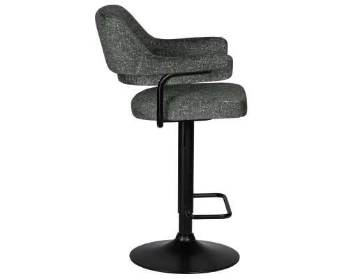 Набор 2 шт Стул барный DOBRIN CHARLY BLACK, серый твид (LEO11)