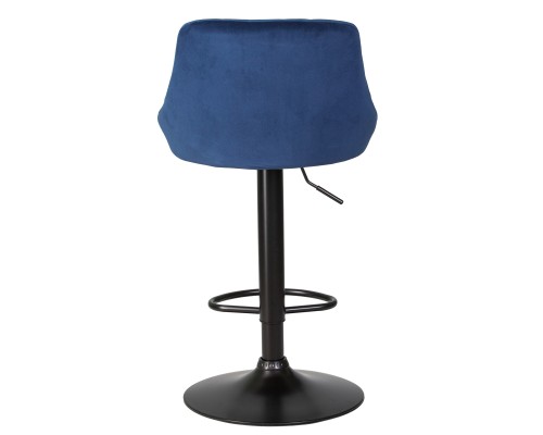 Набор 2 шт Стул барный DOBRIN LOGAN BLACK, синий велюр (MJ9-117)