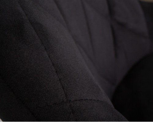 Набор 2 шт Стул барный DOBRIN LOGAN BLACK, черный велюр (MJ9-101)