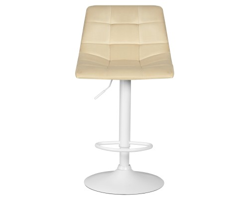 Набор 2 шт Стул барный DOBRIN TAILOR WHITE, бежевый велюр (MJ9-10)