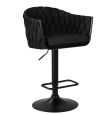 Стул барный DOBRIN LEON, черная ткань (LAR-275-50)