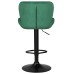Набор 2 шт Стул барный DOBRIN BARNY BLACK, зеленый велюр (MJ9-88)